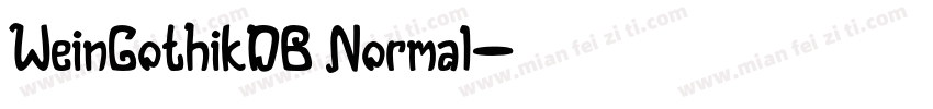 WeinGothikDB Normal字体转换